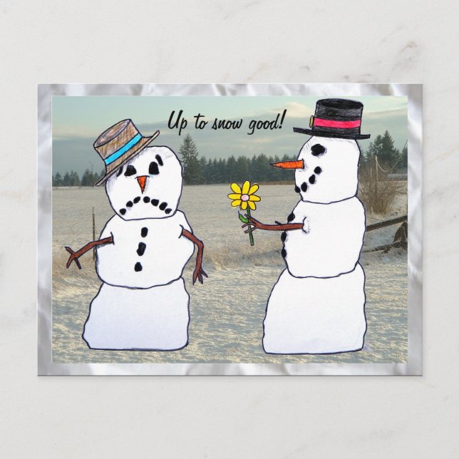 Up To Snow Good Postcard (Front)