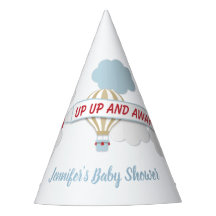 Up Up And Away! Aeroplane Baby Shower Party Hat
