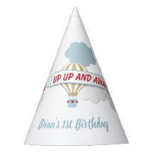 Up Up And Away! Aeroplane Birthday Party Hat