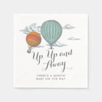 Up Up and Away Baby Shower Hot Air Balloons