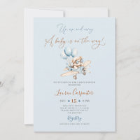 Up Up and Away Baby Shower Invitation