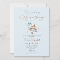 Up Up and Away Baby Shower Invitation