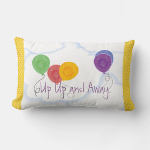 Up Up and Away Balloons Pillow