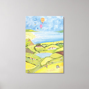 Up up and away canvas print