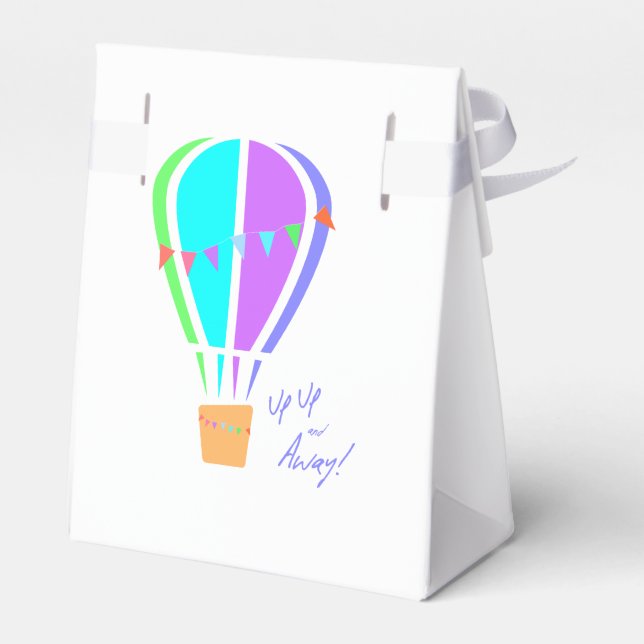 Up Up and Away! Favour Box (Back Side)