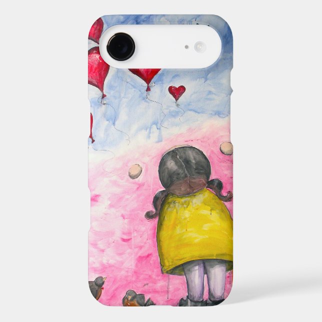 "Up, up and away!" iPhone case (Back)
