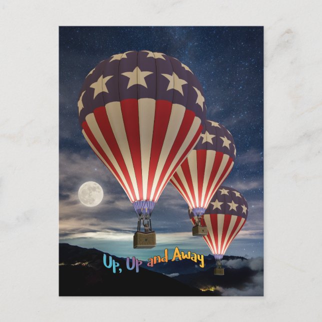 Up Up and Away Postcard (Front)
