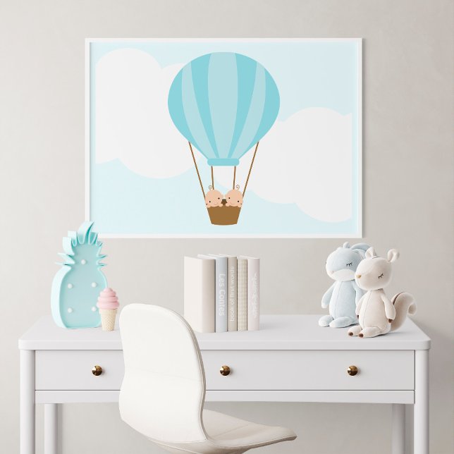 Up, Up and Away! Twin Boys Children's Wall Art (Creator Uploaded)