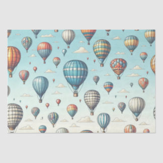 Up, Up, and Away! Whimsical Hot Air Balloons Tissue Paper