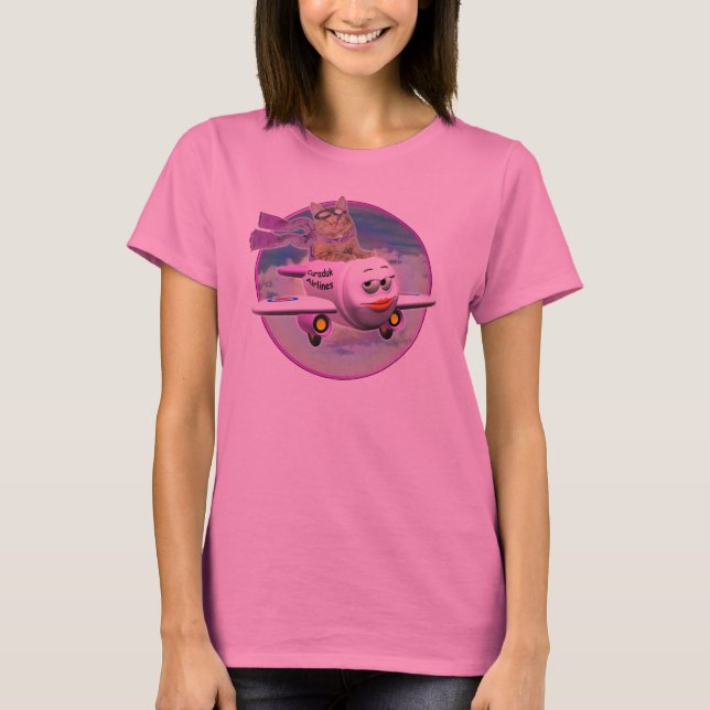 Up up and Away with GingerSnap Furffybottom T-Shirt (Front)