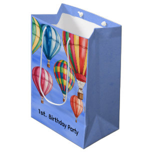 Up Up & Away 1st. Birthday Party Medium Gift Bag