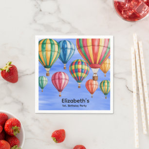 Up Up & Away 1st. Birthday Party Napkin