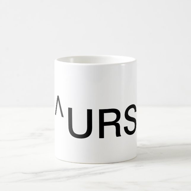 Up Yours coffee mug. Mug (Center)