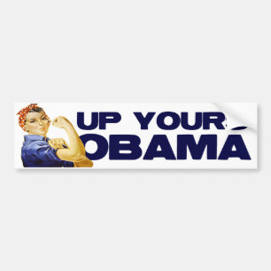 Up Yours Obama Bumper Sticker