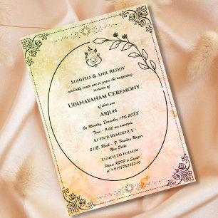 Upanayanam aka Hindu Holy Thread Janeu Ceremony Invitation