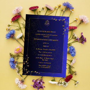 Upanayanam aka Hindu Holy Thread Janeu Ceremony Invitation