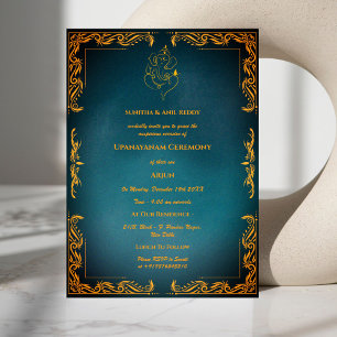 Upanayanam aka Hindu Holy Thread Janeu Ceremony Invitation