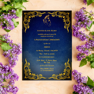 Upanayanam aka Hindu Holy Thread Janeu Ceremony Invitation