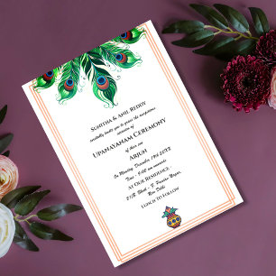 Upanayanam aka Hindu Holy Thread Janeu Ceremony Invitation