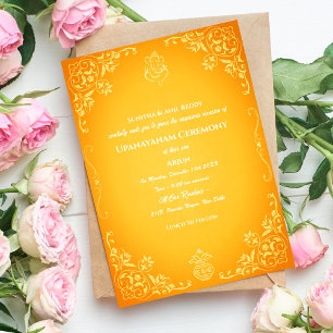 Upanayanam aka Hindu Holy Thread Janeu Ceremony Invitation