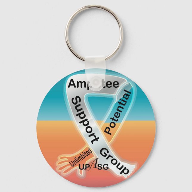 (UPASG)UnLIMBited Potential Amputee Support Group Key Ring (Front)