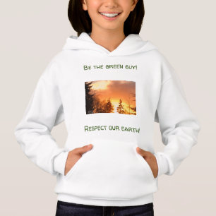 Upbeat Sunset Nature Sweatshirt for Girls