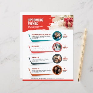 Upcoming Event Schedule Flyer Template
