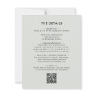 Update Budget All in One Eucalyptus Wedding Invite