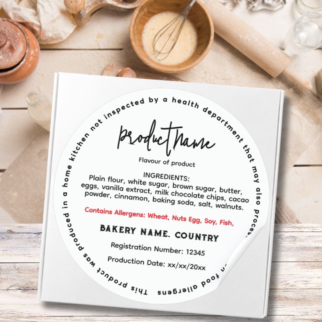 Updated Round Illinois cottage food label (Creator Uploaded)