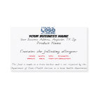 Updated Texas Cottage Law Food label sticker