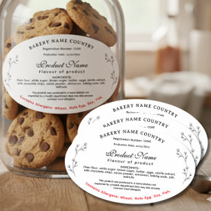 Updated Vintage Round Illinois cottage food label