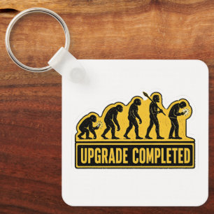 Upgrade Completed Funny Evolution Key Ring
