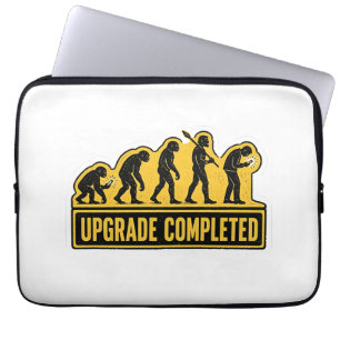 Upgrade Completed Funny Evolution Laptop Sleeve