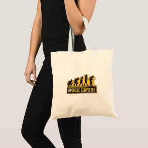 Upgrade Completed Funny Evolution Tote Bag