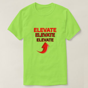 UPGRADE Men's Unisex Neon lime red Motivational T-Shirt