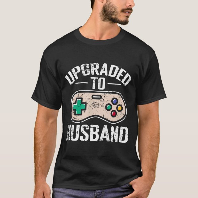 Upgraded Husband Graphic Art T-Shirt (Front)
