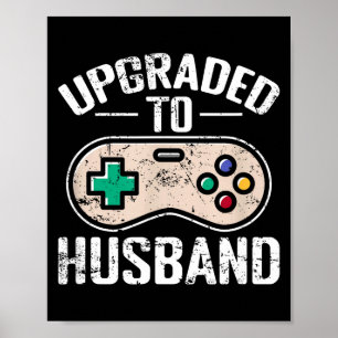 Upgraded Husband Illustration Poster
