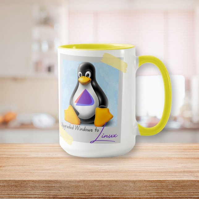 Upgraded Windows Endevour OS Tux Mug (Upgraded Windows Endevour OS Tux Mug)