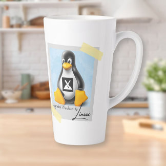 Upgraded Windows MX Linux Tux Latte Mug