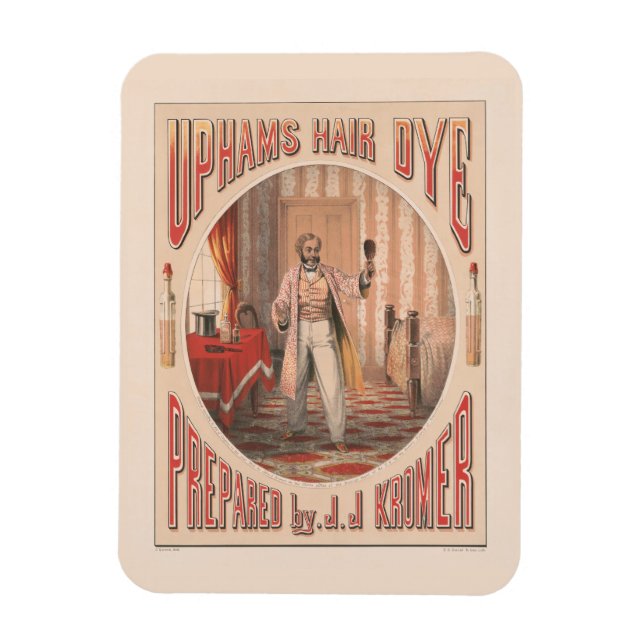 Uphams Hair Dye, Circa 1864 Magnet (Vertical)