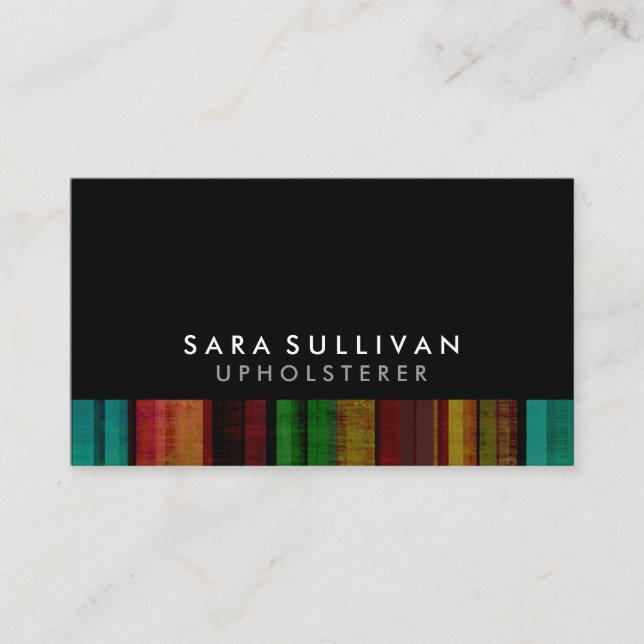 Upholsterer Trade Skill Business Card (Front)