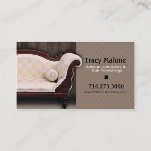 Upholstery Expert, Furniture Designer Business Card