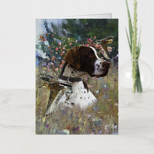 Upland Game Bird Hunting Foil Greeting Card
