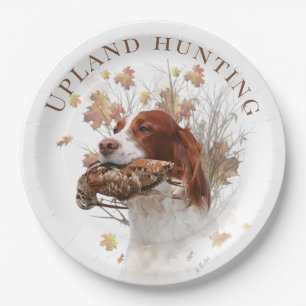 Upland Game Bird Hunting Paper Plate