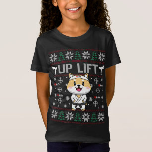 UpLift Martial Arts cute dog mascot ugly xmas T-Shirt