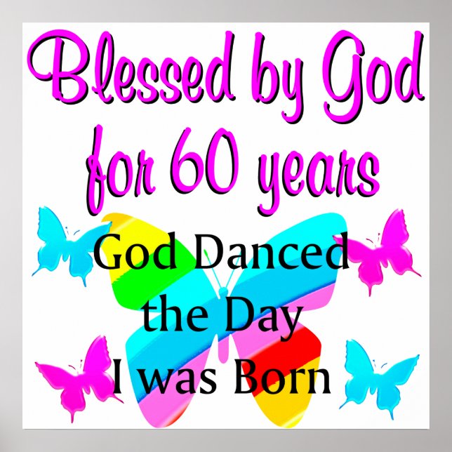 UPLIFTING 60TH BIRTHDAY POSTER (Front)