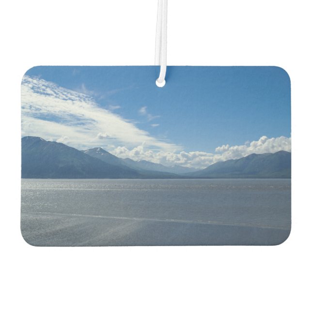Uplifting Alaska Mountains Car Air Freshener (Back)