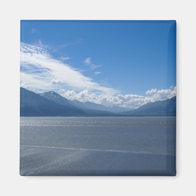 Uplifting Alaska Mountains Magnet (Front)