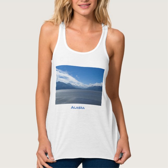 Uplifting Alaska Mountains Tank Top (Front)