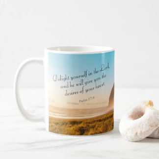 Uplifting Inspirational Bible Verse Psalm 37:4 Coffee Mug